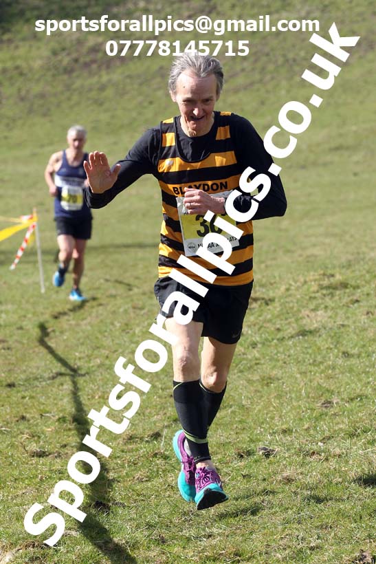 Masters men 2021 NECAA Cross Country Relays, Thornley Farm, Peterlee, Saturday, April 10th. Photo: David T. Hewitson/Sports for All Pics